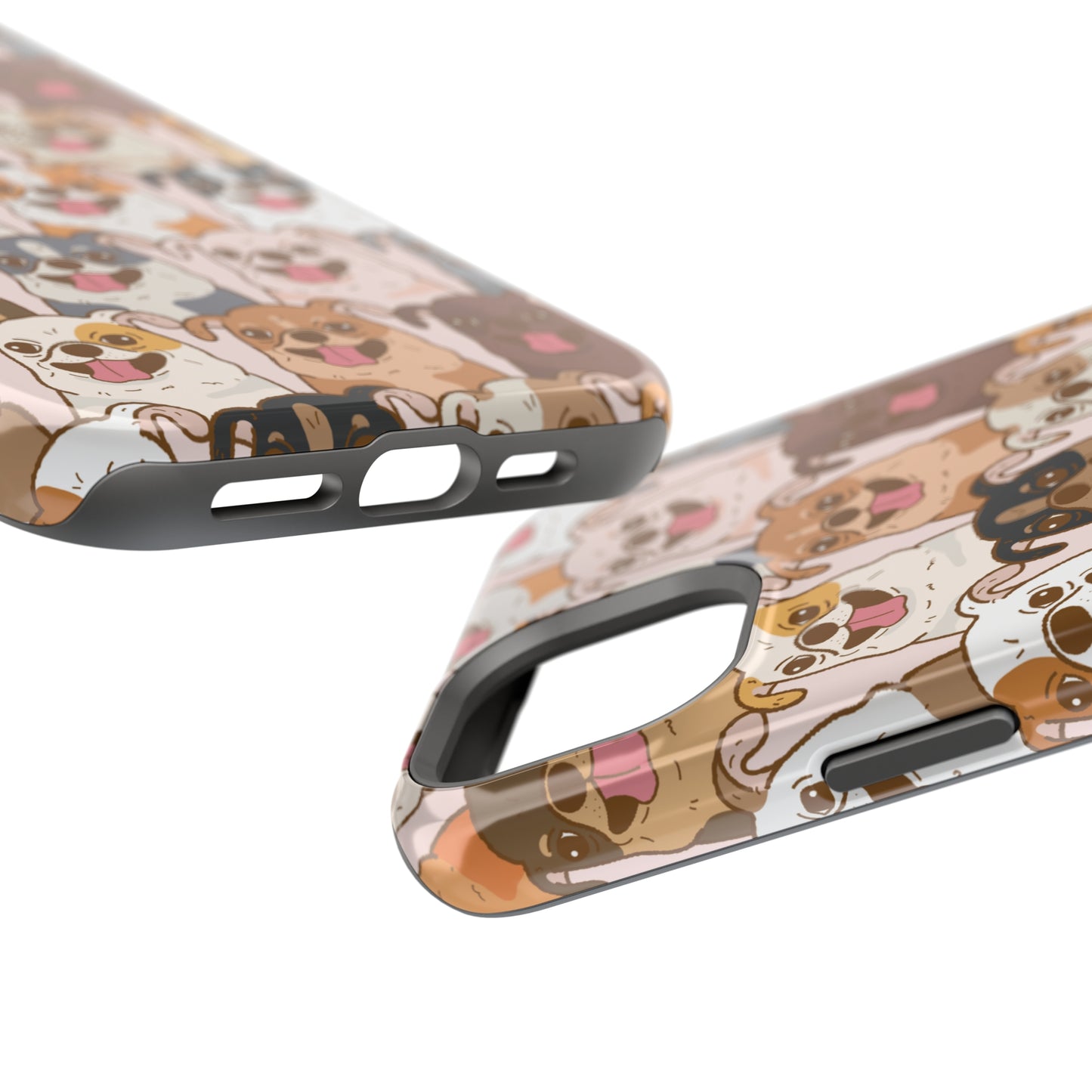 Happy Pug iPhone Case, iPhone 13-15