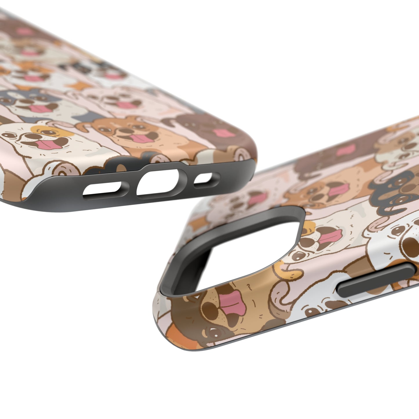 Happy Pug iPhone Case, iPhone 13-15