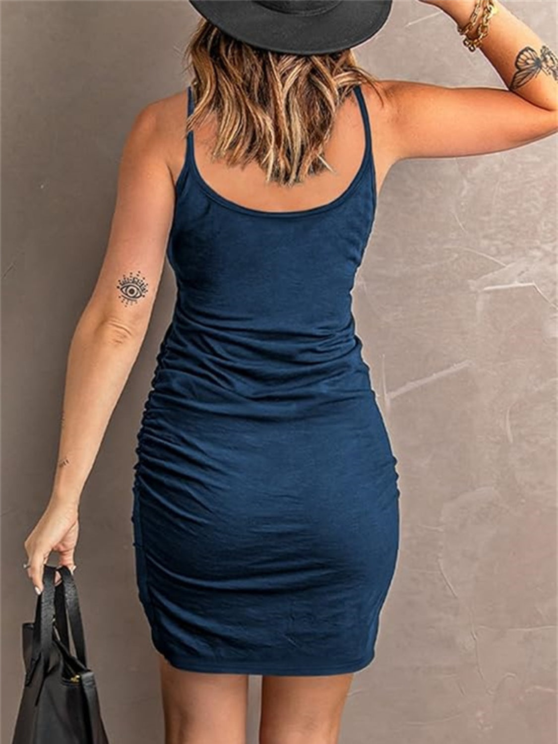"Max It Out" Ruched Mini Cami Dress