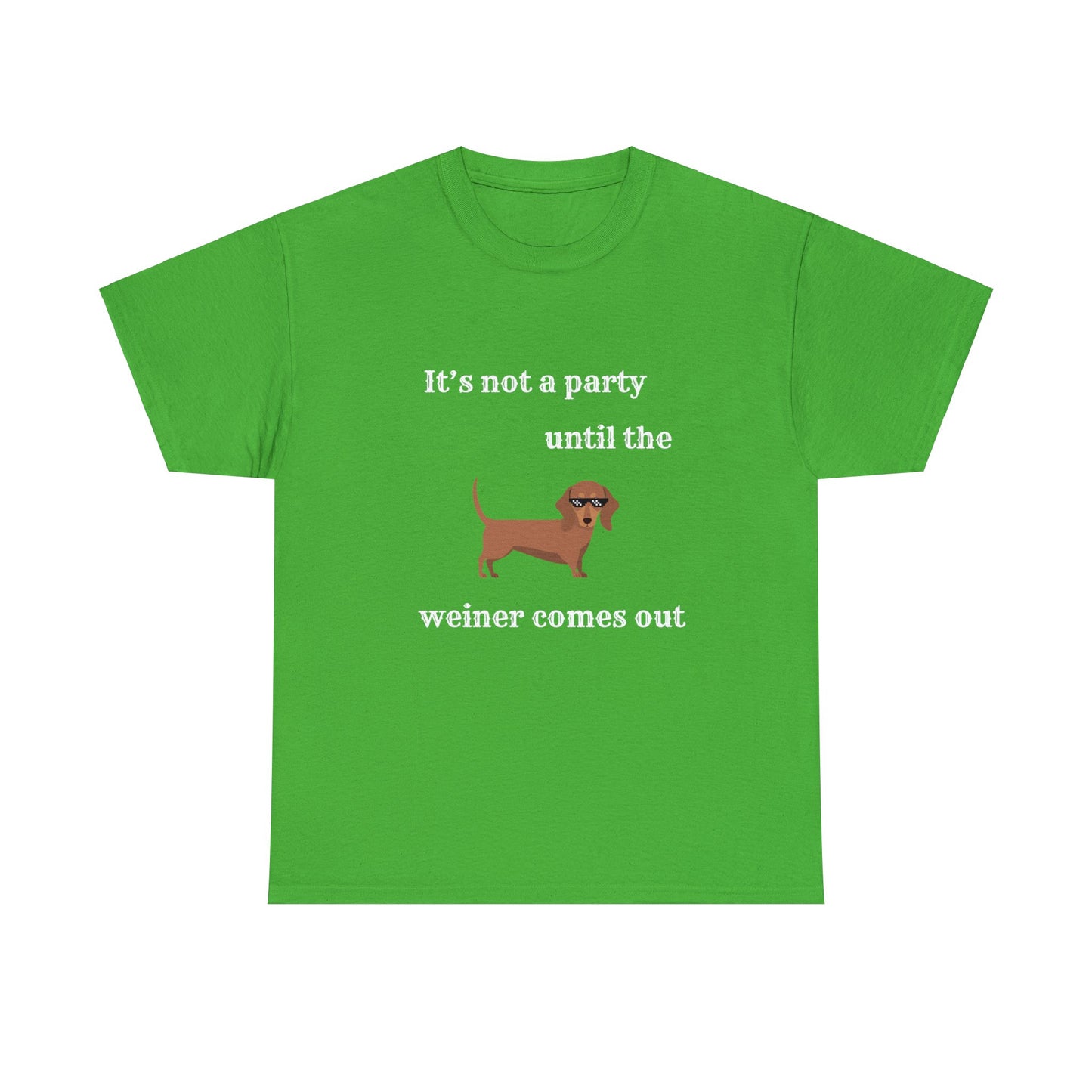 Dachshund Weiner Party Short Sleeve Tee