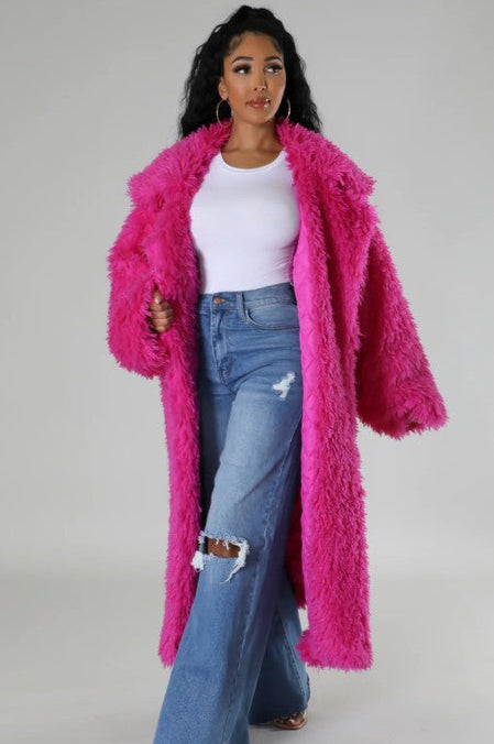 Fluff It Up: Fuzzy Glam Heavy Coat