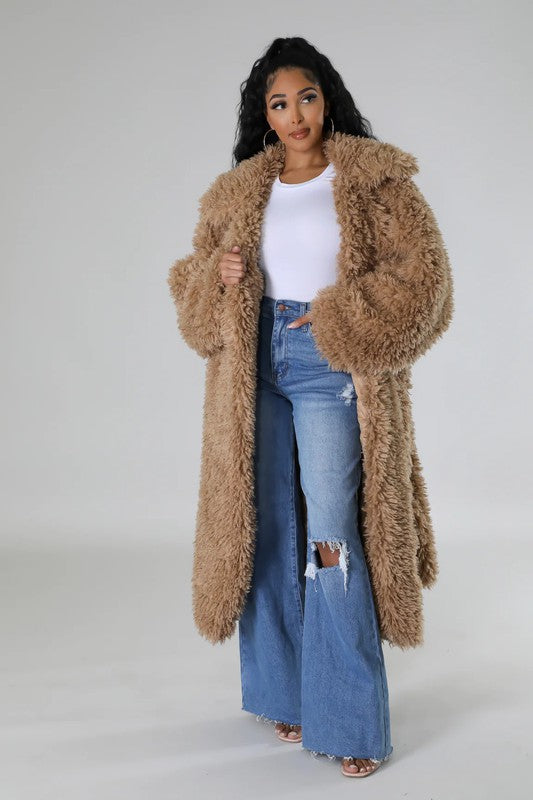 Fluff It Up: Fuzzy Glam Heavy Coat