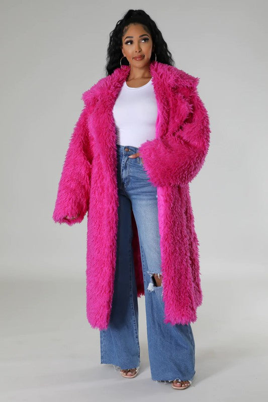 Fluff It Up: Fuzzy Glam Heavy Coat