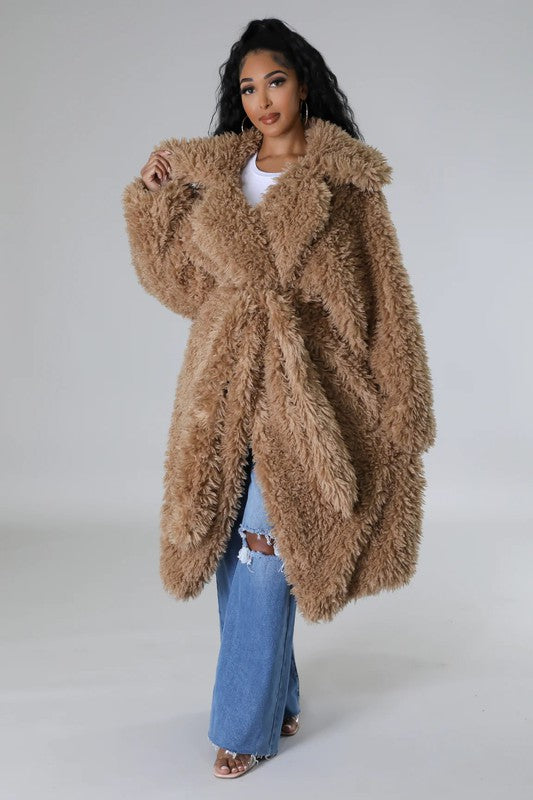 Fluff It Up: Fuzzy Glam Heavy Coat