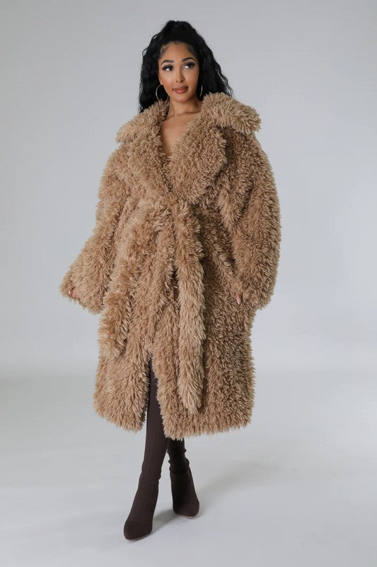 Fluff It Up: Fuzzy Glam Heavy Coat