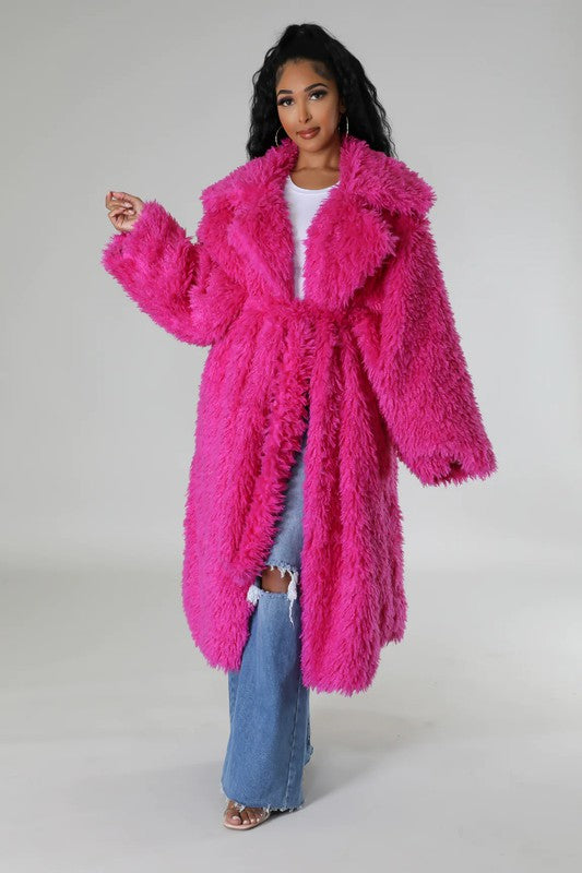 Fluff It Up: Fuzzy Glam Heavy Coat