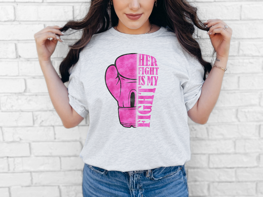Empowering Fight Tee, Unisex Jersey Short Sleeve Tee, Supportive T-Shirt, Cancer Awareness Shirt, Inspirational Gift, Women's Rights Tee