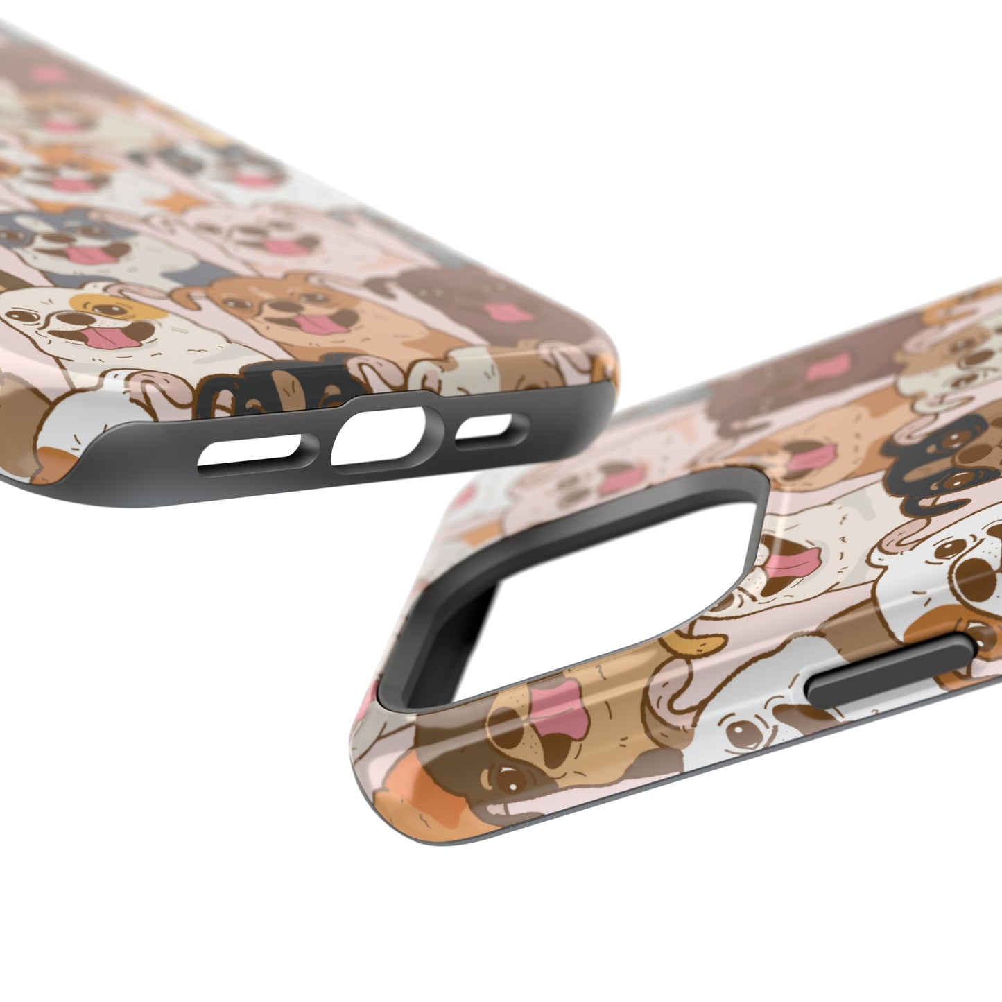 Happy Pug iPhone Case, iPhone 13-15