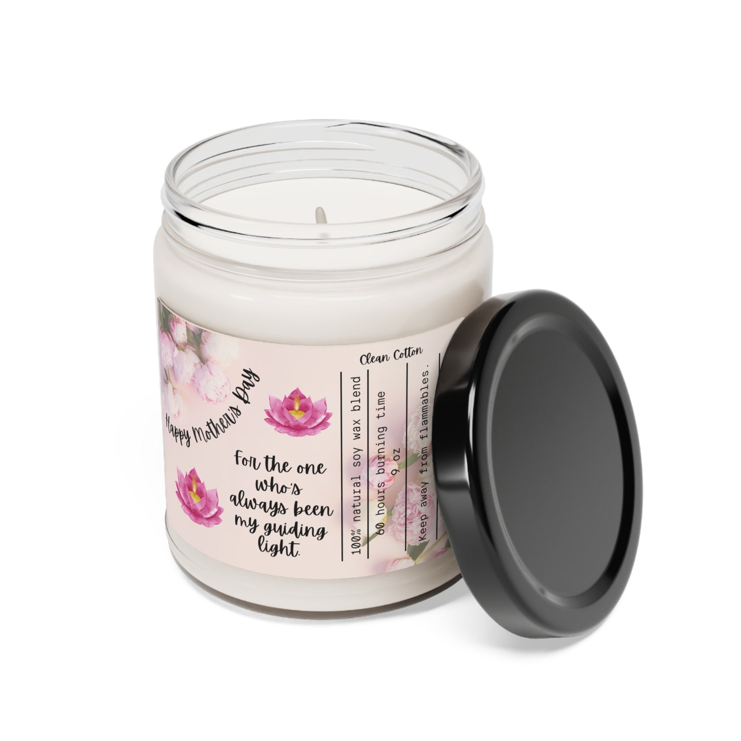 Happy Mothers Day Scented Soy Candle 9oz, Gift for Mom, Mothers Day, Gift from Kids, Gift from Daughter, Gift from Son