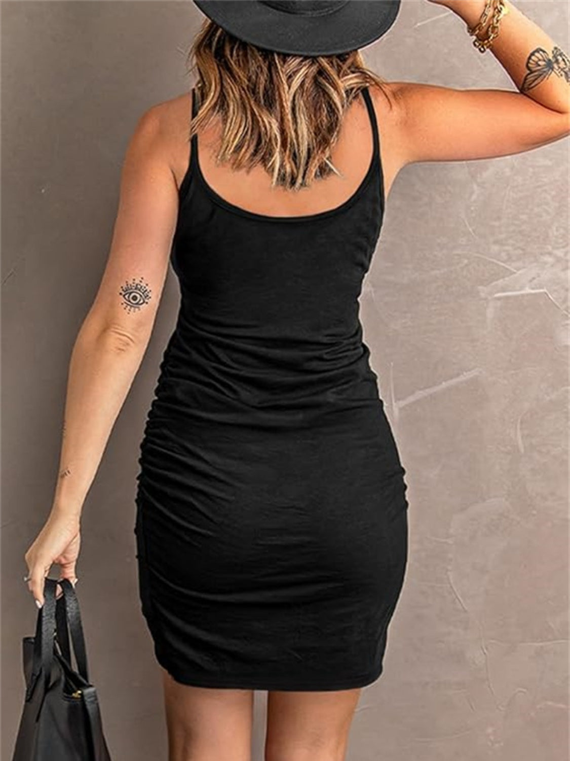 "Max It Out" Ruched Mini Cami Dress