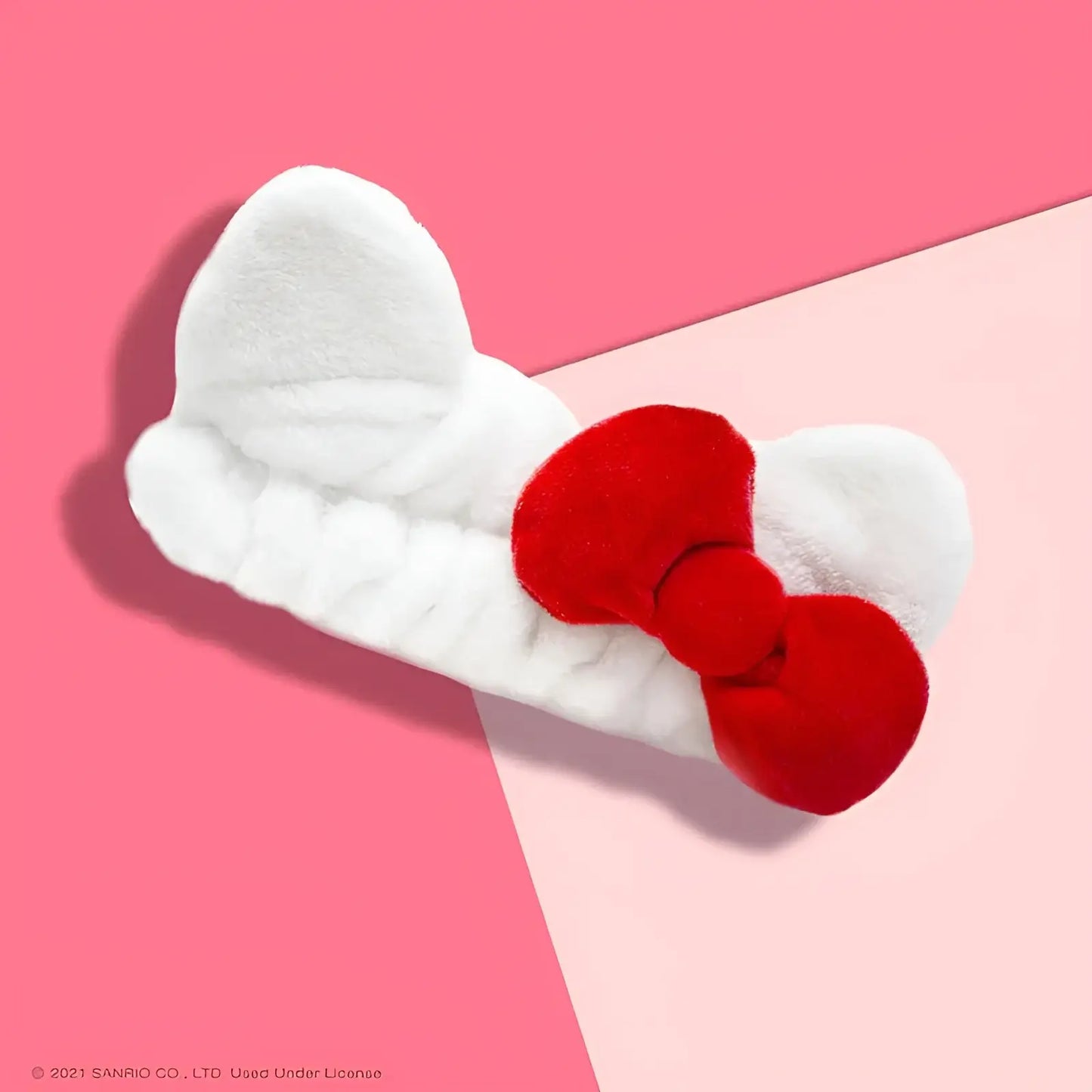 The Crème Shop Plush Headband with Hello Kitty's Bow RED