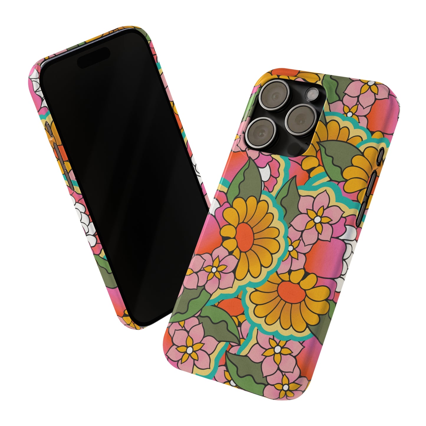 Vintage Petals iPhone Case, iPhone 13-15