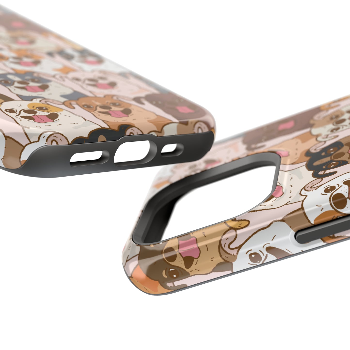 Happy Pug iPhone Case, iPhone 13-15