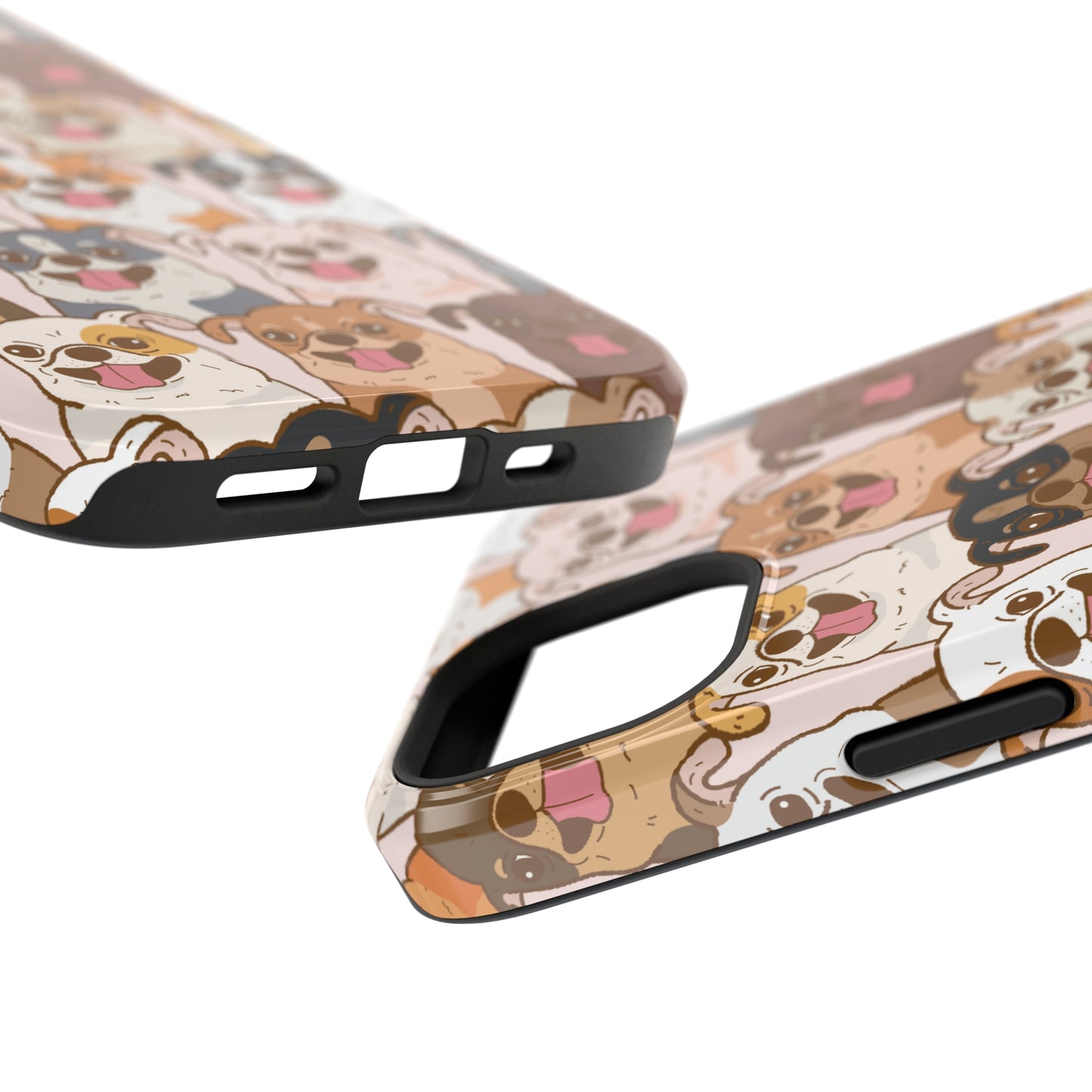 Happy Pug iPhone Case, iPhone 13-15