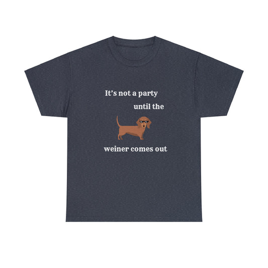 Dachshund Weiner Party Short Sleeve Tee