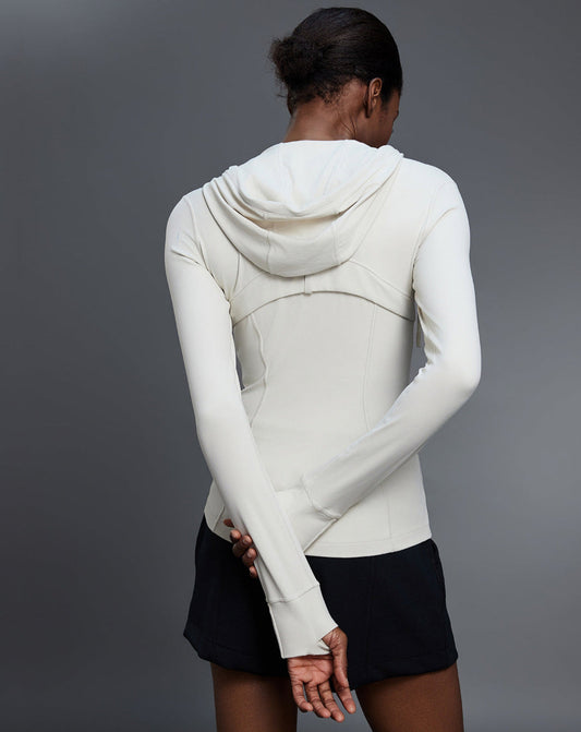 Yoga Slim Fit Hooded Sports Fitness Long Sleeved Jacket