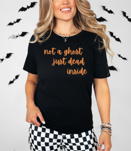 Not a Ghost, Just Dead Inside Halloween Unisex Jersey Tee