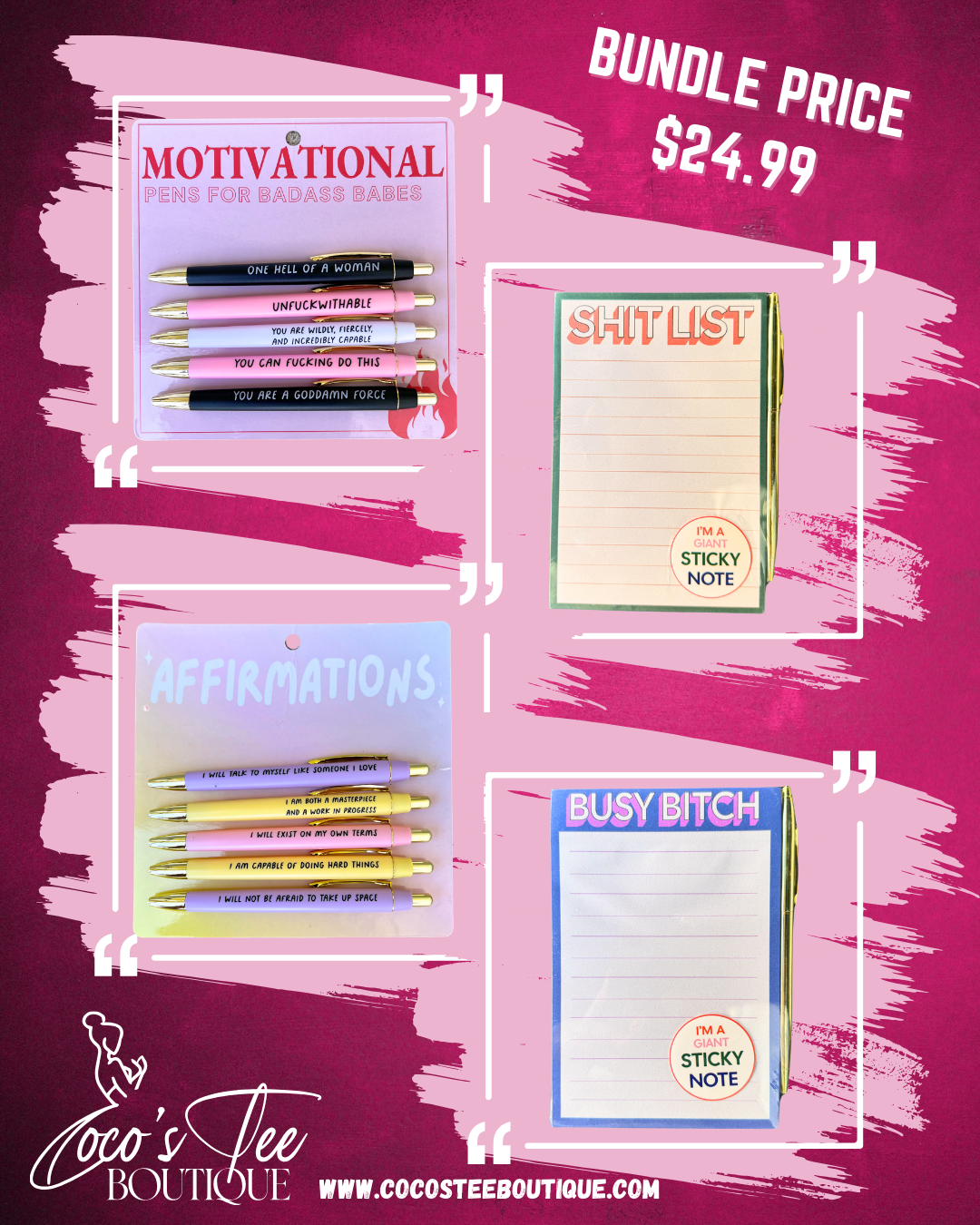 Boss Babe Essentials Bundle – Stay Organized & Motivated!