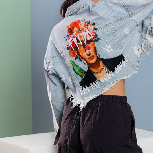 Frida Muse Crop Denim Jacket