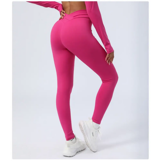 Nude Feel Cross Stitching Yoga Leggings