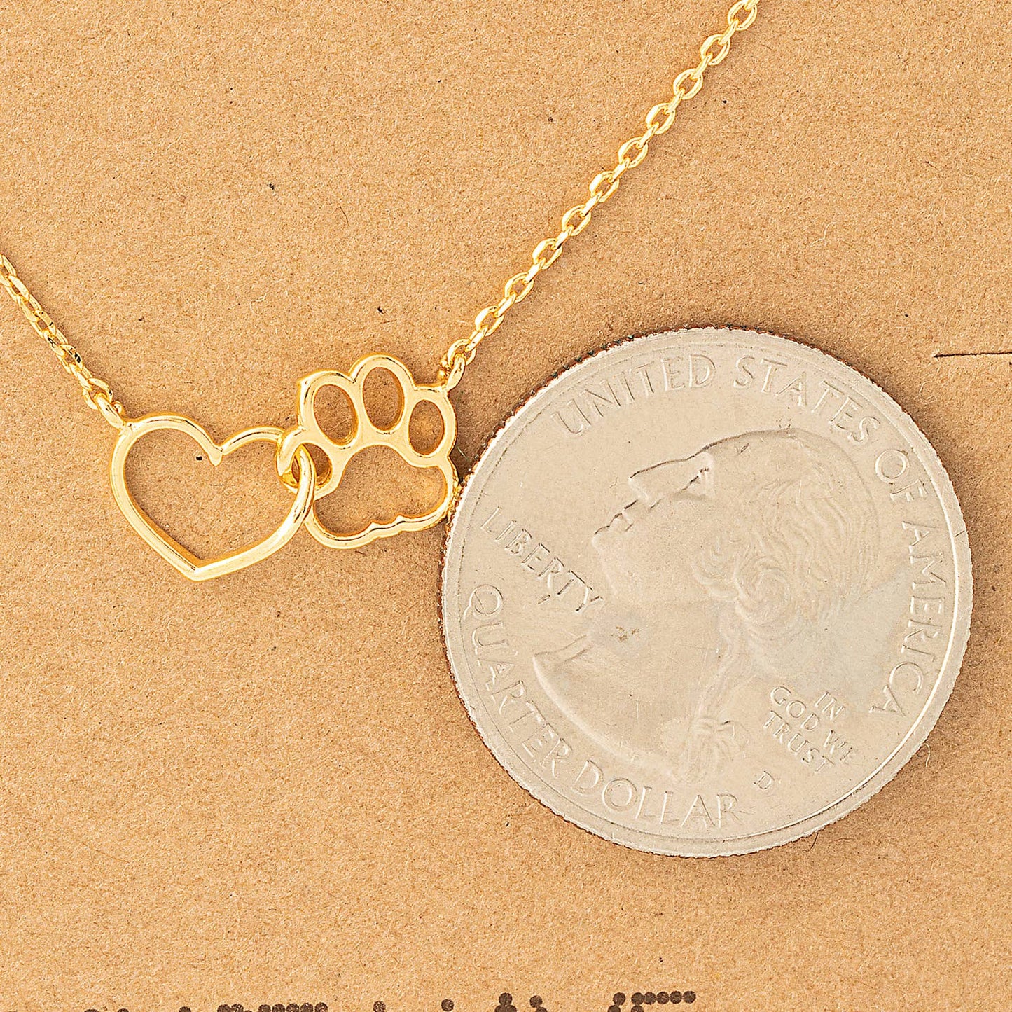 Paws & Love 18K Gold-Dipped Necklace