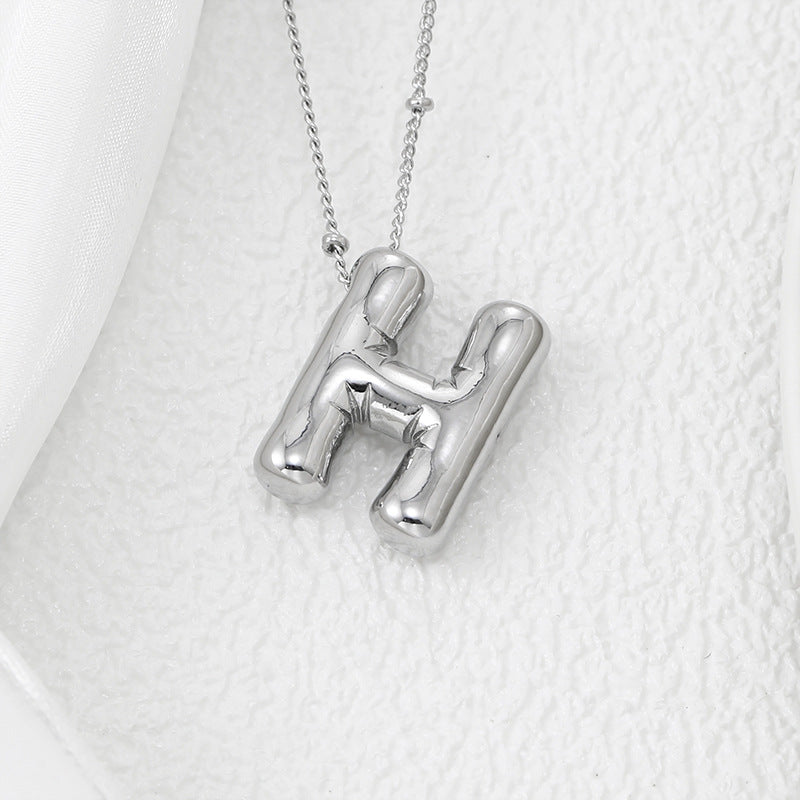 Bubble Letter Pendant Necklace – Pop Your Style!