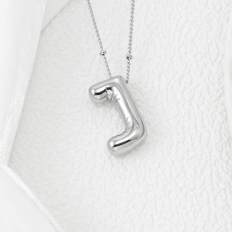 Bubble Letter Pendant Necklace – Pop Your Style!