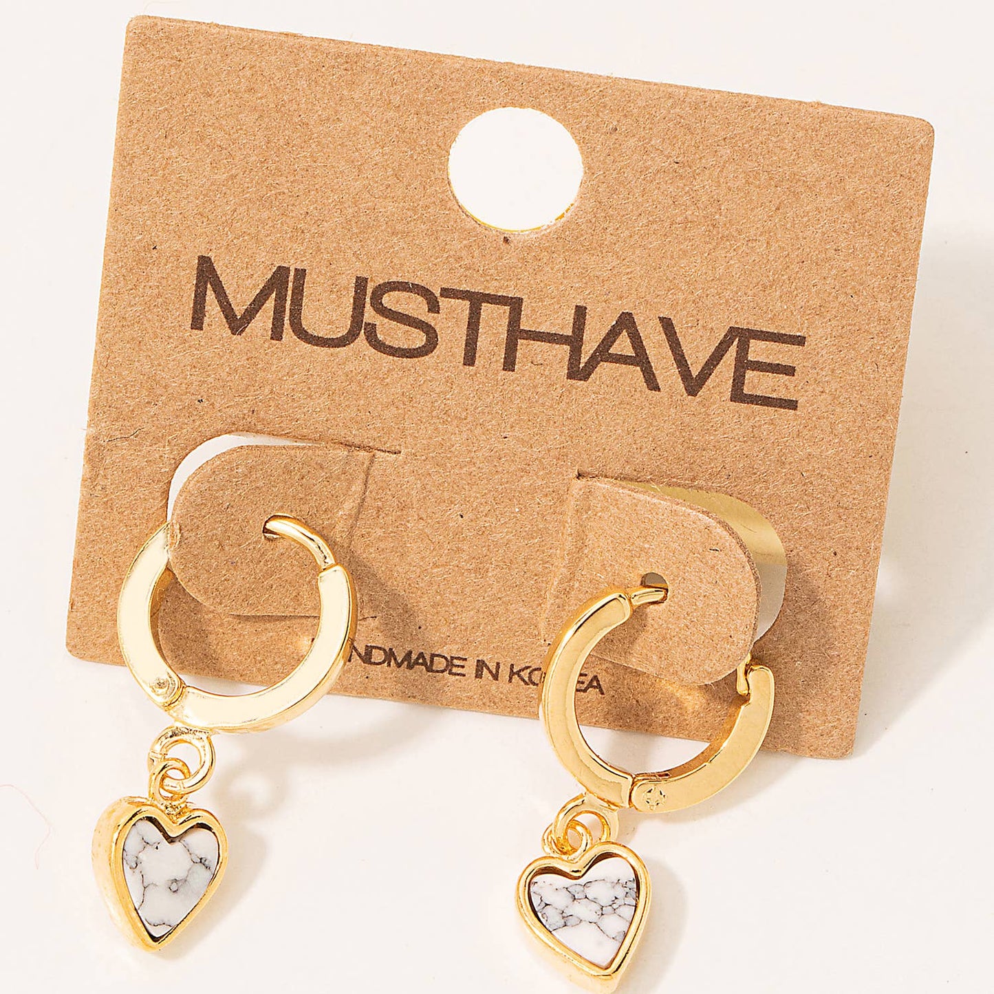 Mini Heart Huggie Earrings