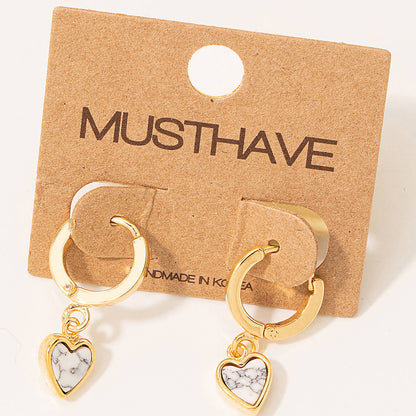 Mini Heart Huggie Earrings