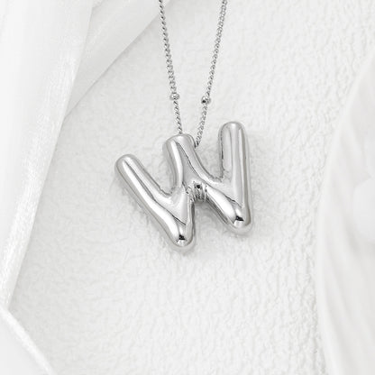 Bubble Letter Pendant Necklace – Pop Your Style!