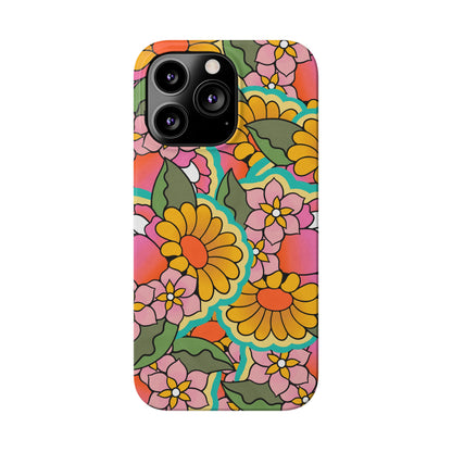 Vintage Petals iPhone Case, iPhone 13-15