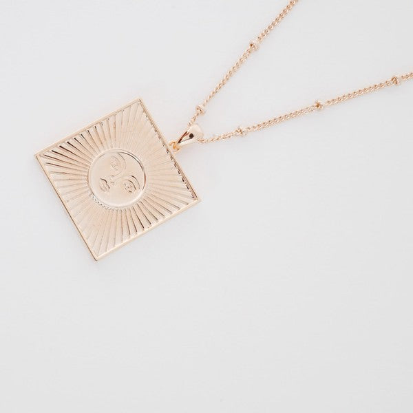 Sun Goddess Coin Necklace