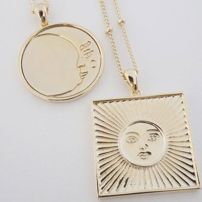 Sun Goddess Coin Necklace