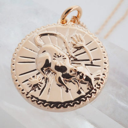 Chinese Zodiac Coin Necklace - Rat