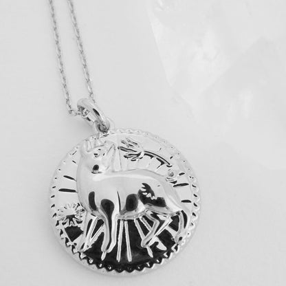 Chinese Zodiac Coin Necklace - Pig