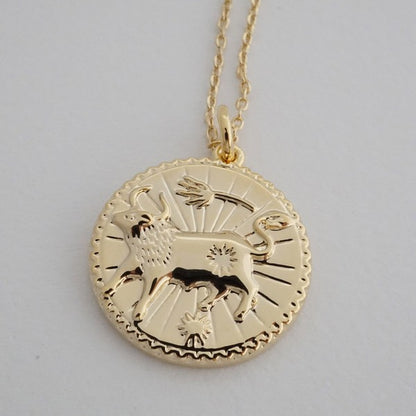 Chinese Zodiac Coin Necklace - Ox