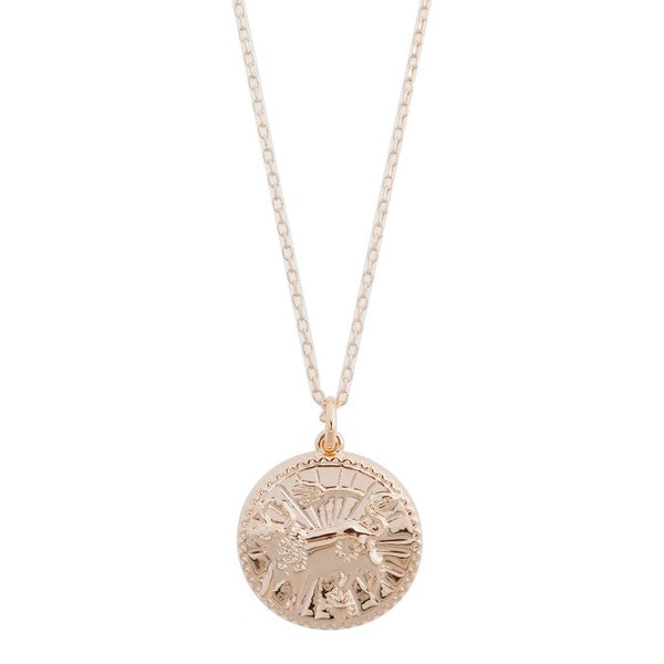 Chinese Zodiac Coin Necklace - Ox