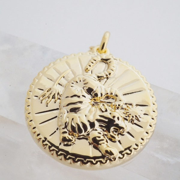 Chinese Zodiac Coin Necklace - Tiger