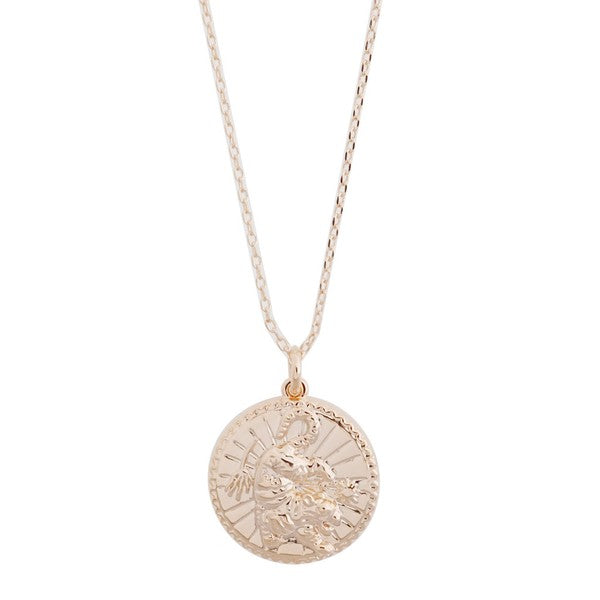 Chinese Zodiac Coin Necklace - Tiger