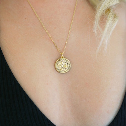 Chinese Zodiac Coin Necklace - Tiger