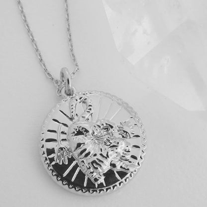 Chinese Zodiac Coin Necklace - Tiger