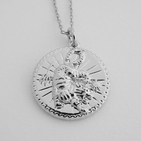 Chinese Zodiac Coin Necklace - Tiger