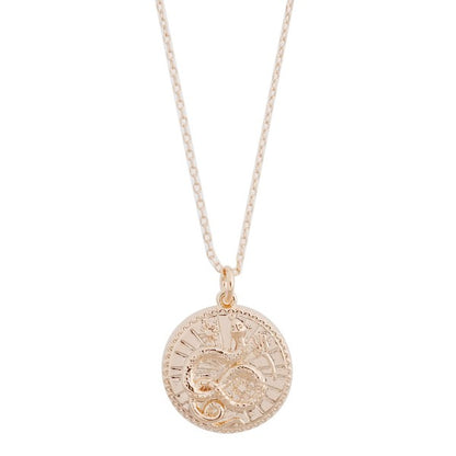 Chinese Zodiac Coin Necklace - Snake