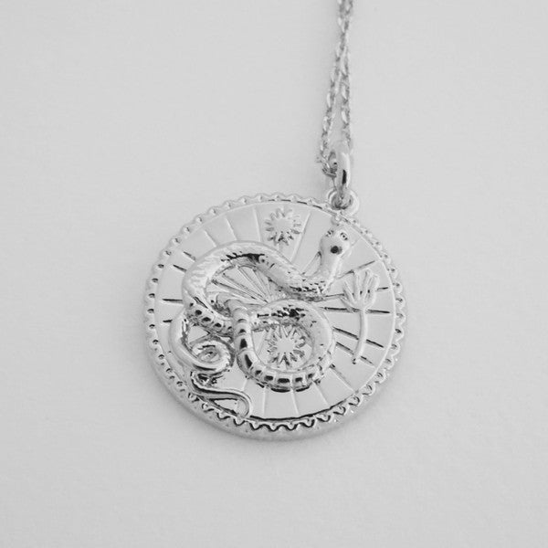 Chinese Zodiac Coin Necklace - Snake