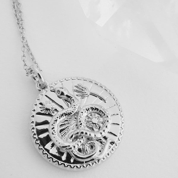 Chinese Zodiac Coin Necklace - Snake