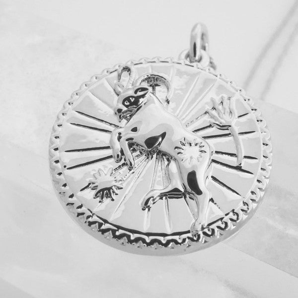 Chinese Zodiac Coin Necklace - Goat