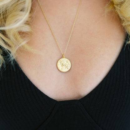 Chinese Zodiac Coin Necklace - Goat