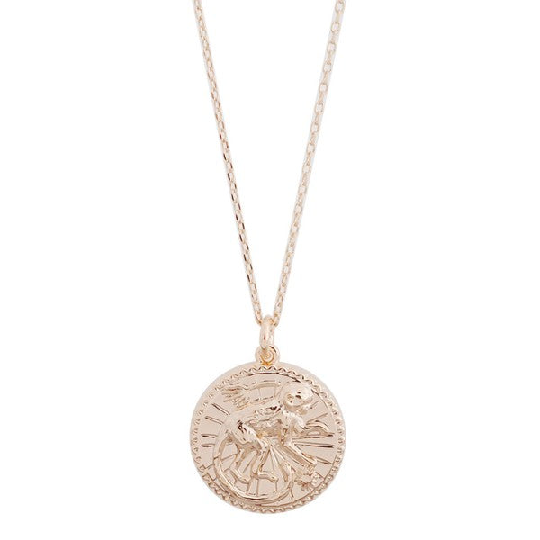 Chinese Zodiac Coin Necklace - Monkey