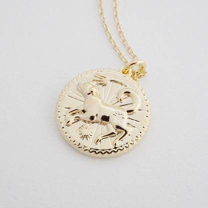 Chinese Zodiac Coin Necklace - Dog