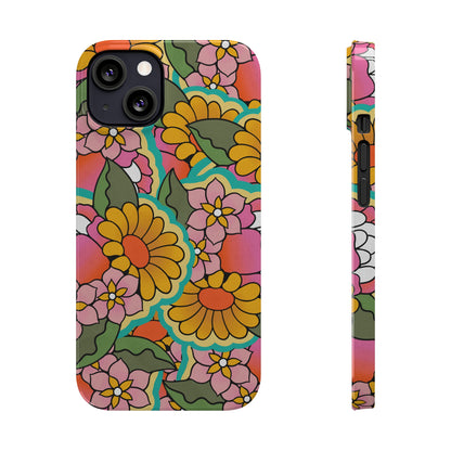 Vintage Petals iPhone Case, iPhone 13-15